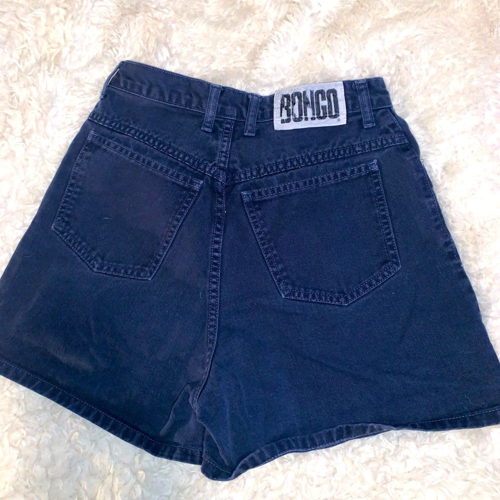Vintage Navy high rise Bongo denim shorts